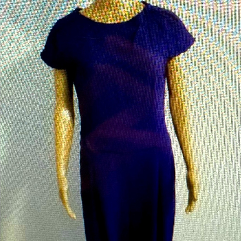 Emporio Armani purple acetate button cuff cap sleeves jumpsuit, size 40 party